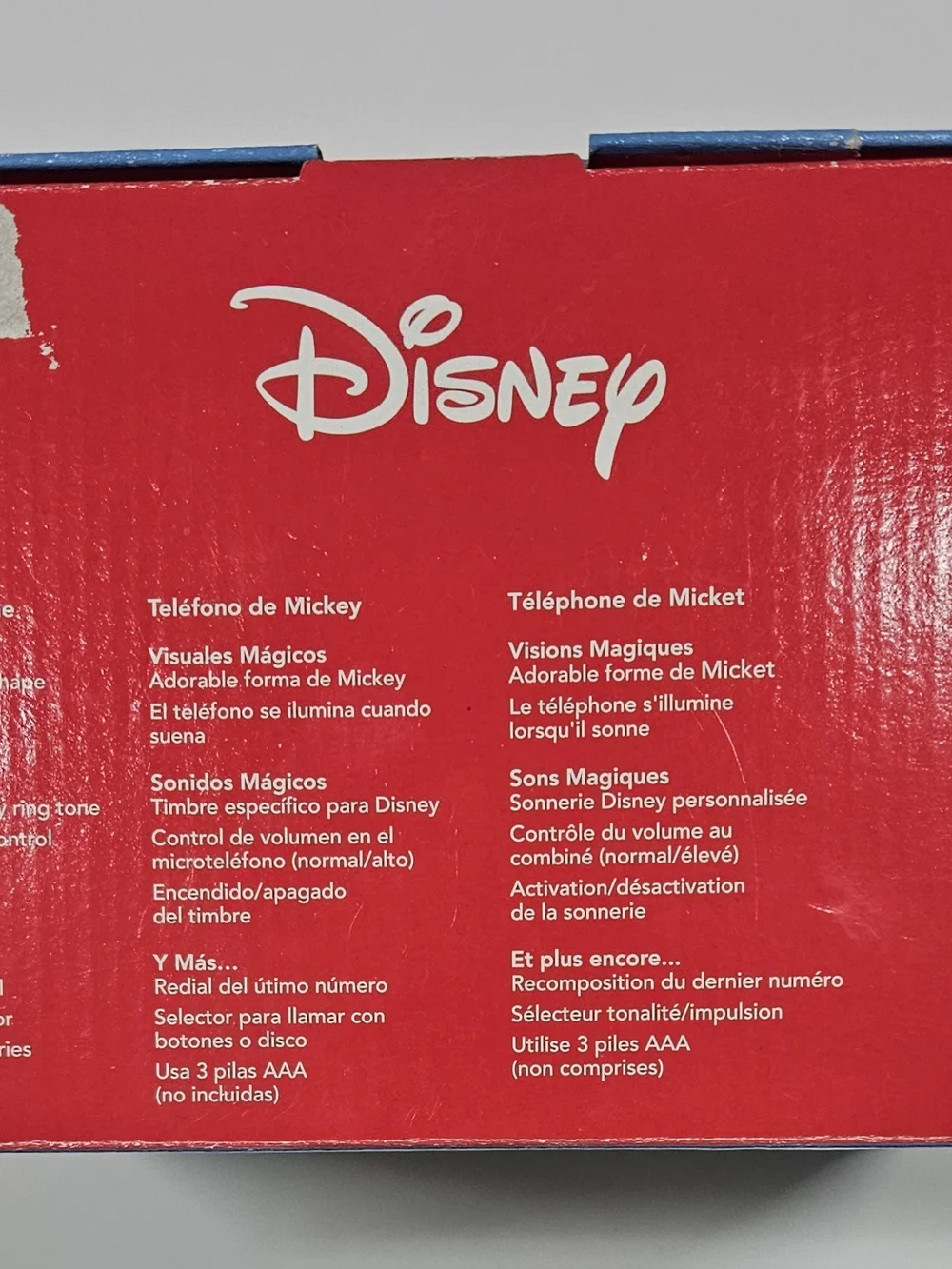 Disney Red & Yellow Vintage Phone